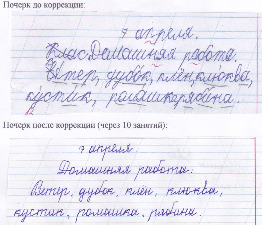 Подготовка преподавателя по коррекции почерка. - 0