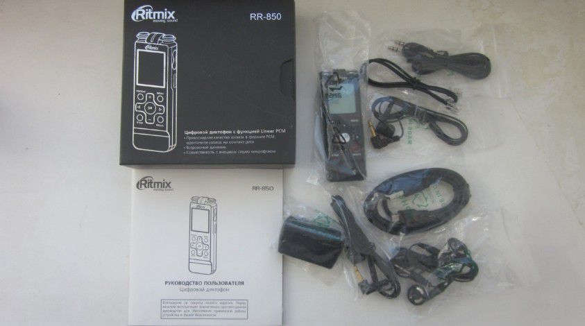 Цифровой диктофон Ritmix RR-850 1гб - 0
