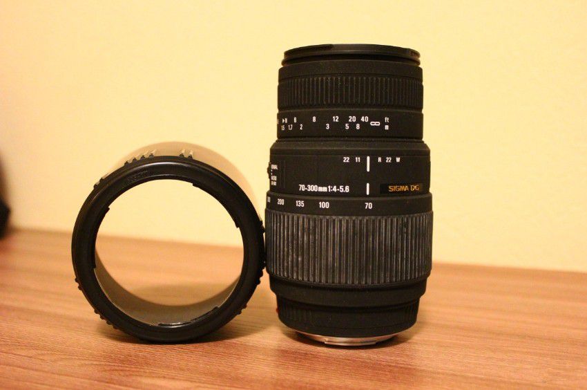 Объектив на Canon sigma DG + светофильтр - 0