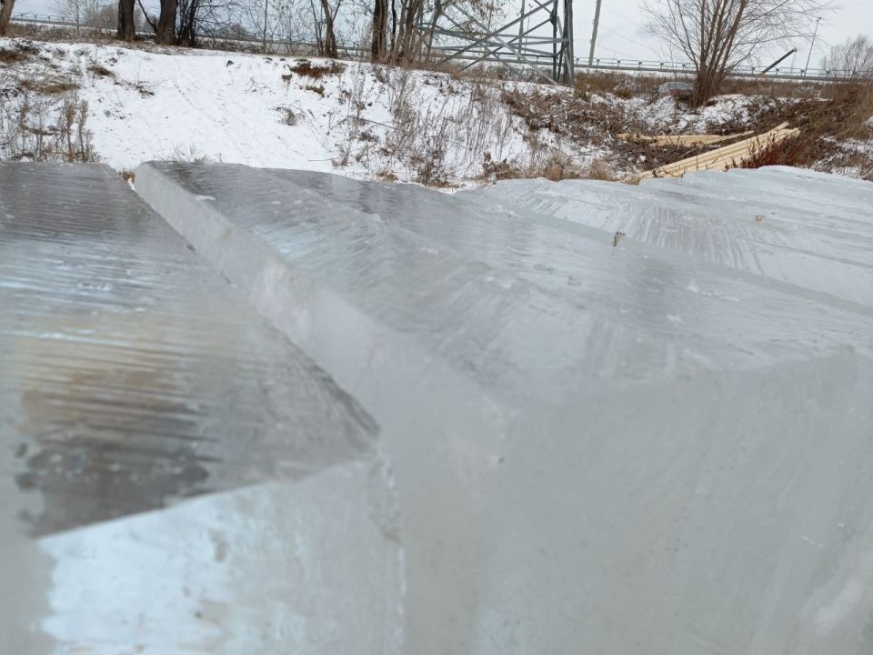 Лед,блоки льда для скульптур, лед строительный - 5